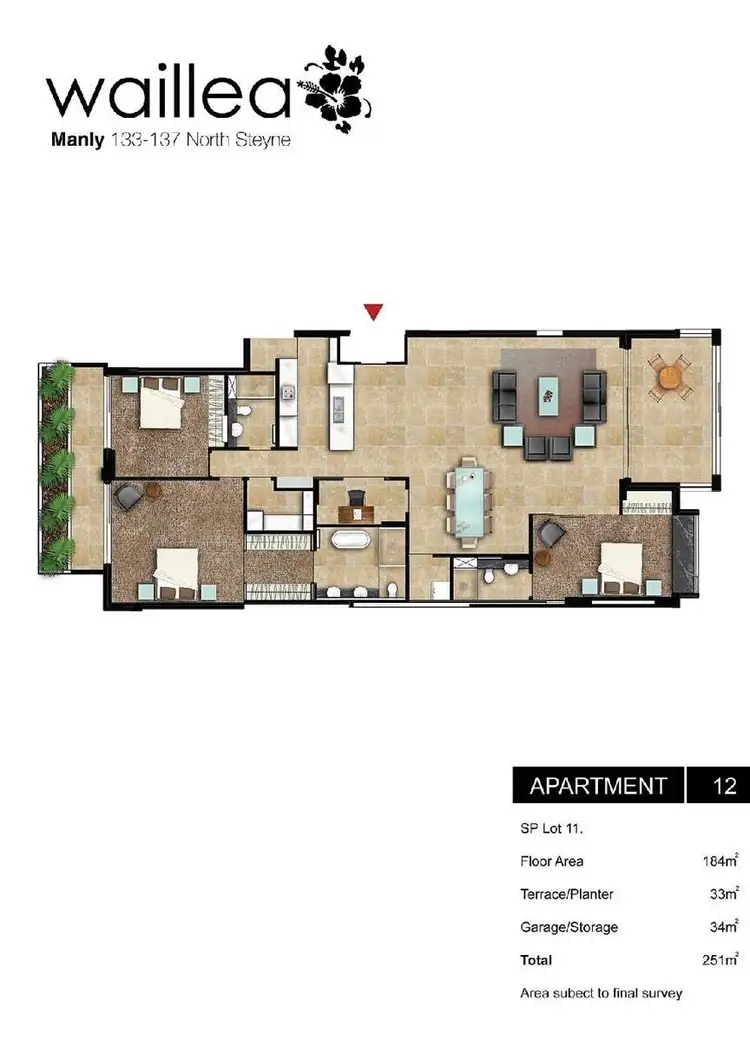 Floorplan of Homely apartment listing, 12/133-137 North Steyne, Manly NSW 2095