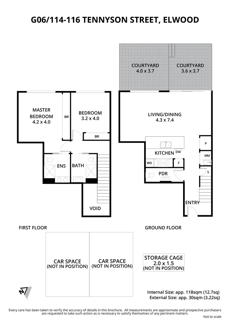 Floorplan of Homely townhouse listing, G06/114-116 Tennyson Street, Elwood VIC 3184