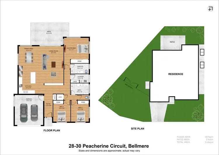 Floorplan of Homely house listing, 28-30 Peacherine Circuit, Bellmere QLD 4510