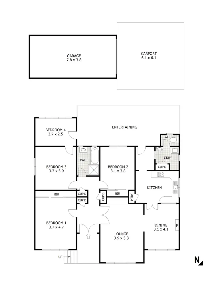 Floorplan of Homely house listing, 40 Spring Gully Road, Spring Gully VIC 3550