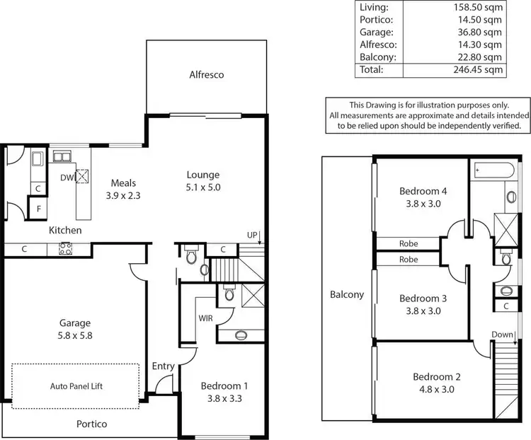 Floorplan of Homely house listing, 4/11 Glen Stuart Road, Woodforde SA 5072