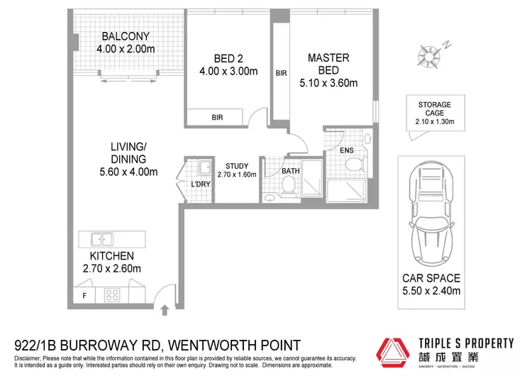 Floorplan of Homely apartment listing, 922/1B Burroway Road, Wentworth Point NSW 2127