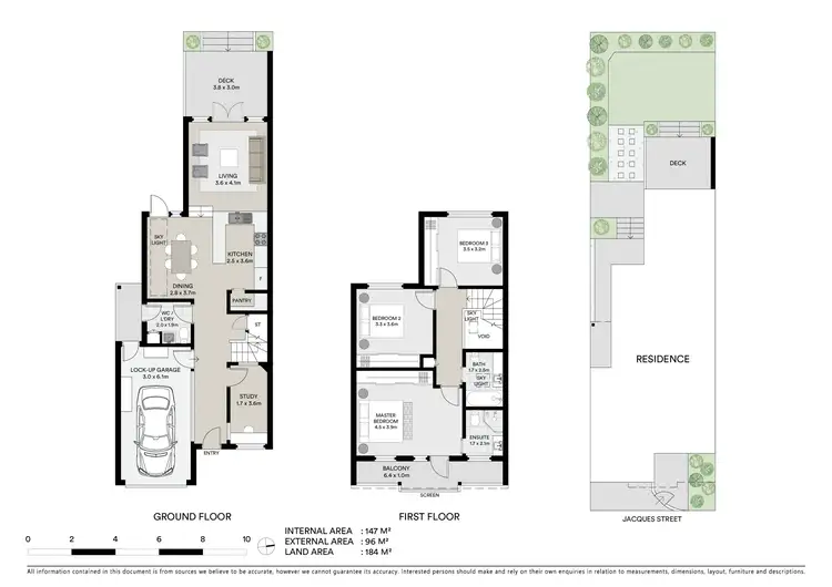 Floorplan of Homely house listing, 3A Jacques Street, Balmain NSW 2041