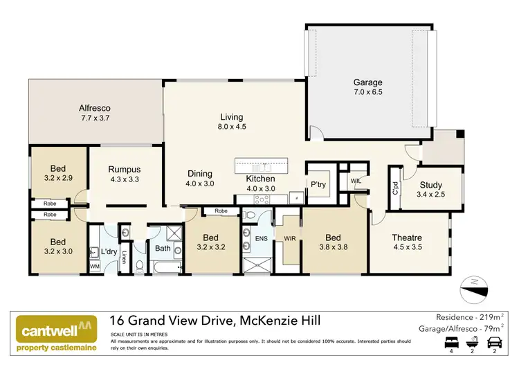 Floorplan of Homely house listing, 16 Grand View Drive, Mckenzie Hill VIC 3451