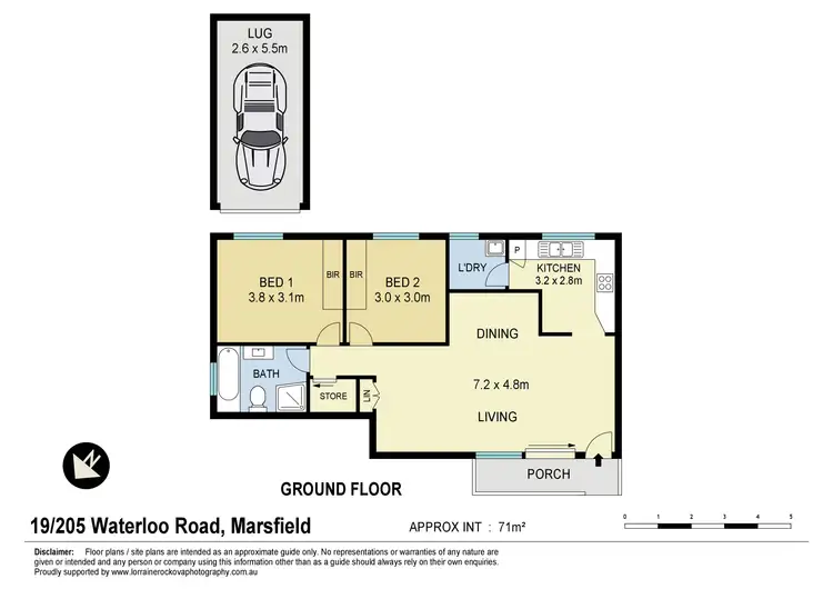 Floorplan of Homely unit listing, 19/205 Waterloo Road, Marsfield NSW 2122