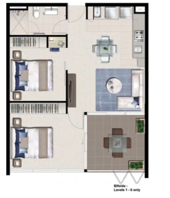 Floorplan of Homely apartment listing, 1307/50 Hudson Road, Albion QLD 4010