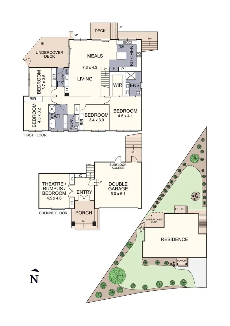 Floorplan of Homely house listing, 145 Everleigh Drive, Diamond Creek VIC 3089