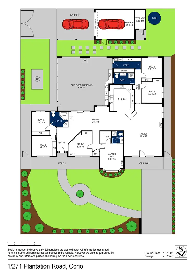 Floorplan of Homely house listing, 1/271 Plantation Road, Corio VIC 3214