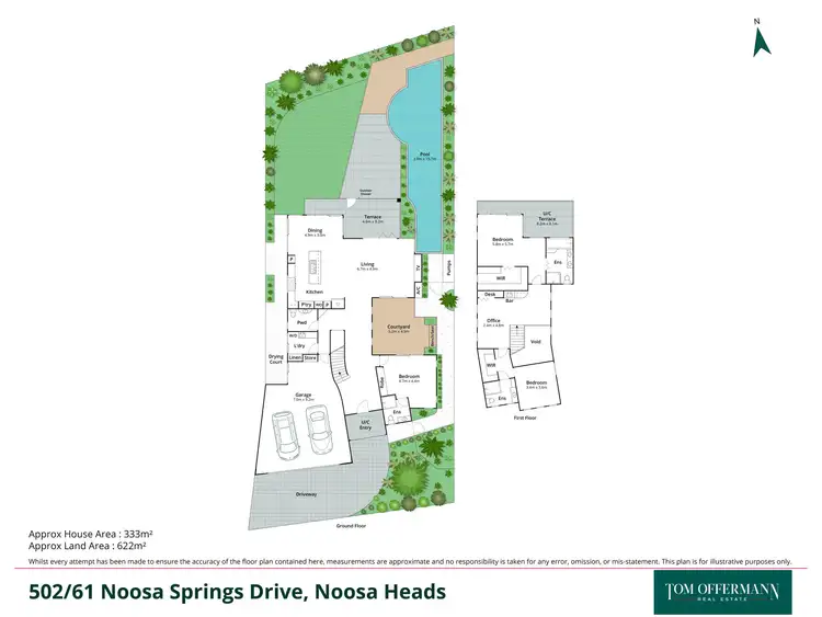 Floorplan of Homely house listing, 502/61 Noosa Springs Drive, Noosa Heads QLD 4567