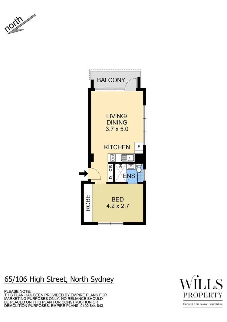 Floorplan of Homely apartment listing, 65/106 High Street, North Sydney NSW 2060