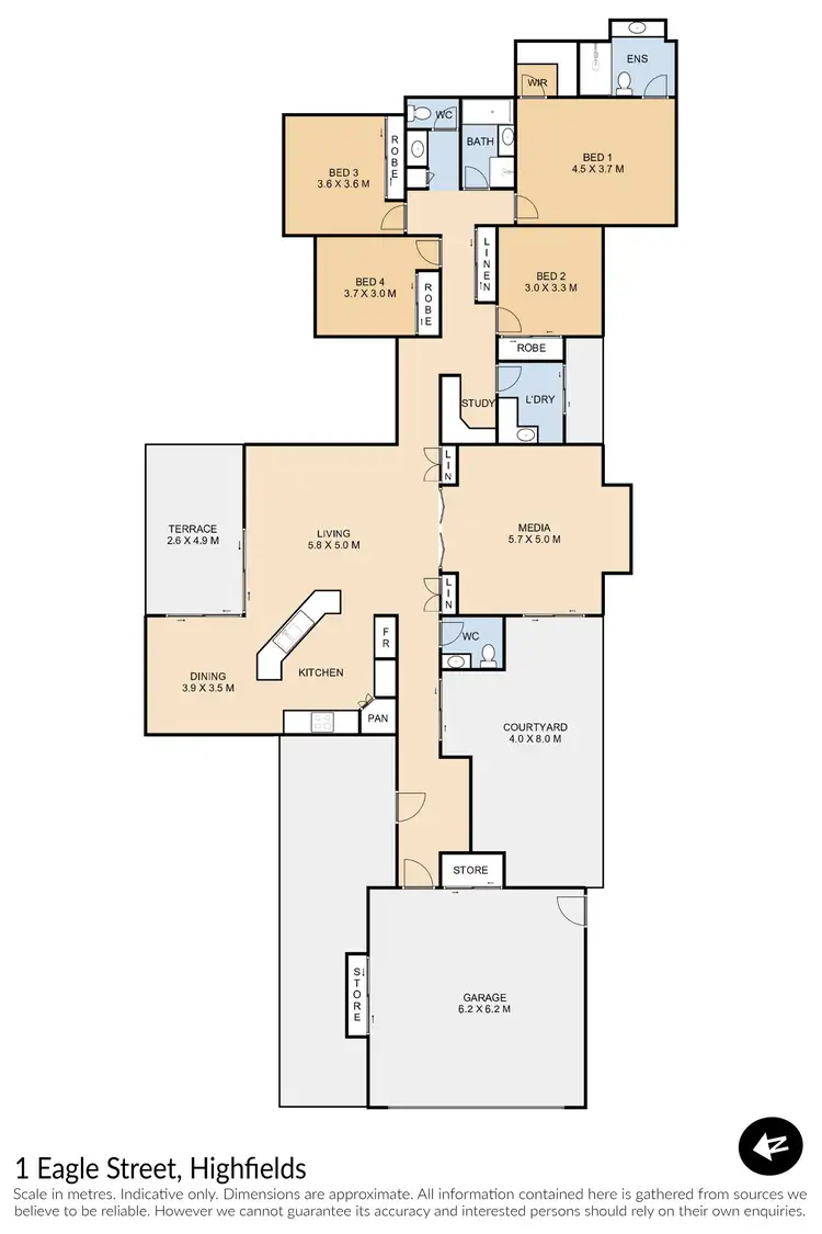 Floorplan of Homely house listing, 1 Eagle Street, Highfields QLD 4352