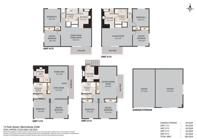 Floorplan of Homely block of units listing, 15 Park Street, Merimbula NSW 2548