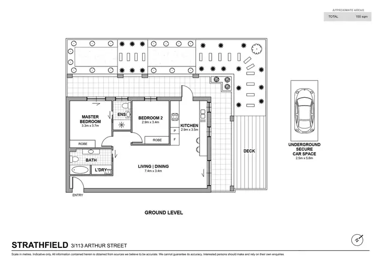 Floorplan of Homely apartment listing, 3/113-117 Arthur Street, Strathfield NSW 2135