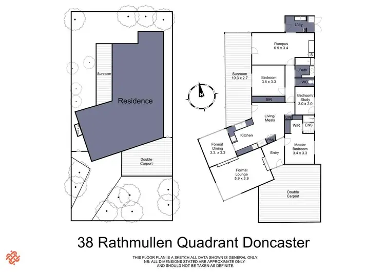 Floorplan of Homely house listing, 38 Rathmullen Quadrant, Doncaster VIC 3108