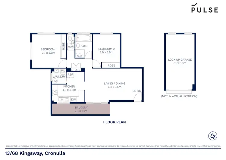 Floorplan of Homely apartment listing, 13/68 Kingsway, Cronulla NSW 2230