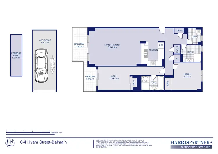 Floorplan of Homely unit listing, 6/4 Hyam Street, Balmain NSW 2041
