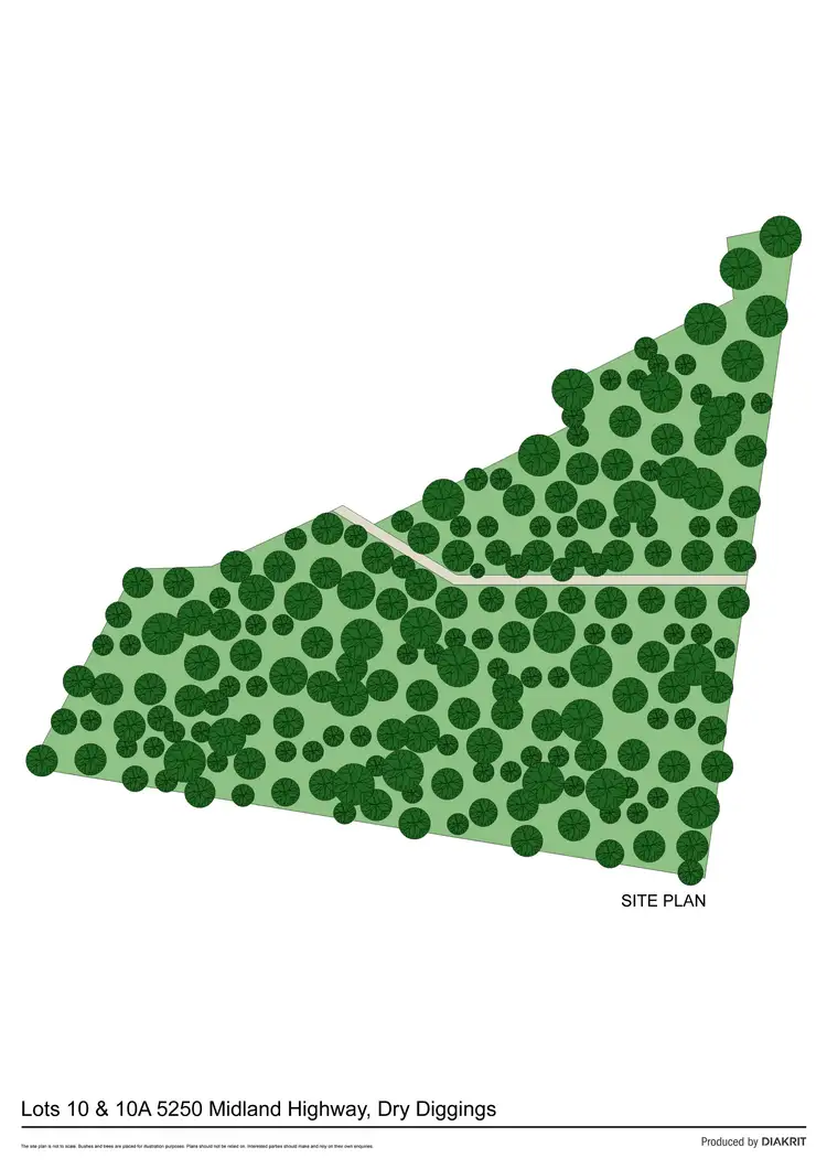 Floorplan of Homely land listing, LOT 10 and 10a, 5250 Midland Highway, Dry Diggings VIC 3461