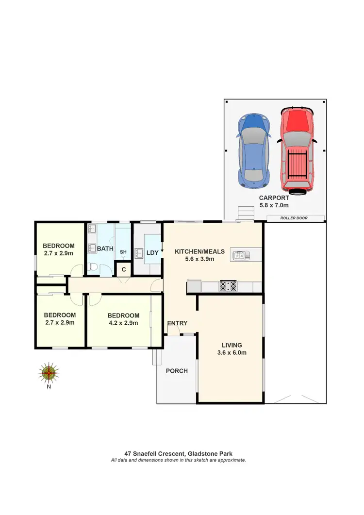 Floorplan of Homely house listing, 47 Snaefell Crescent, Gladstone Park VIC 3043