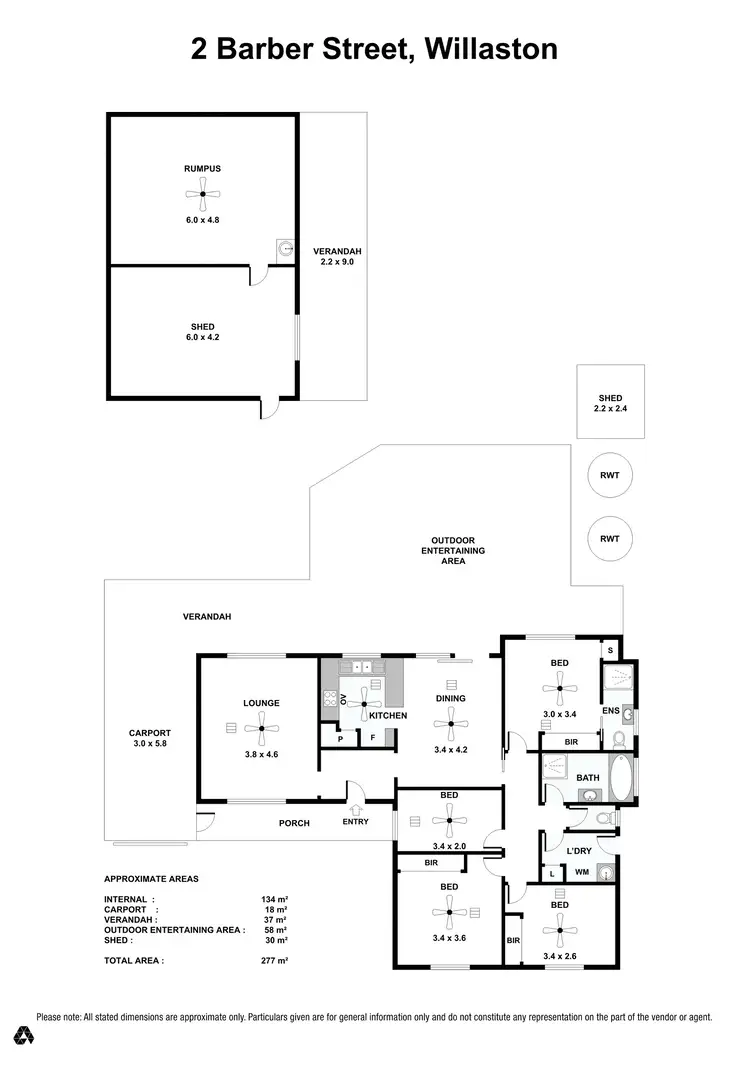 Floorplan of Homely house listing, 2 Barber Street, Willaston SA 5118