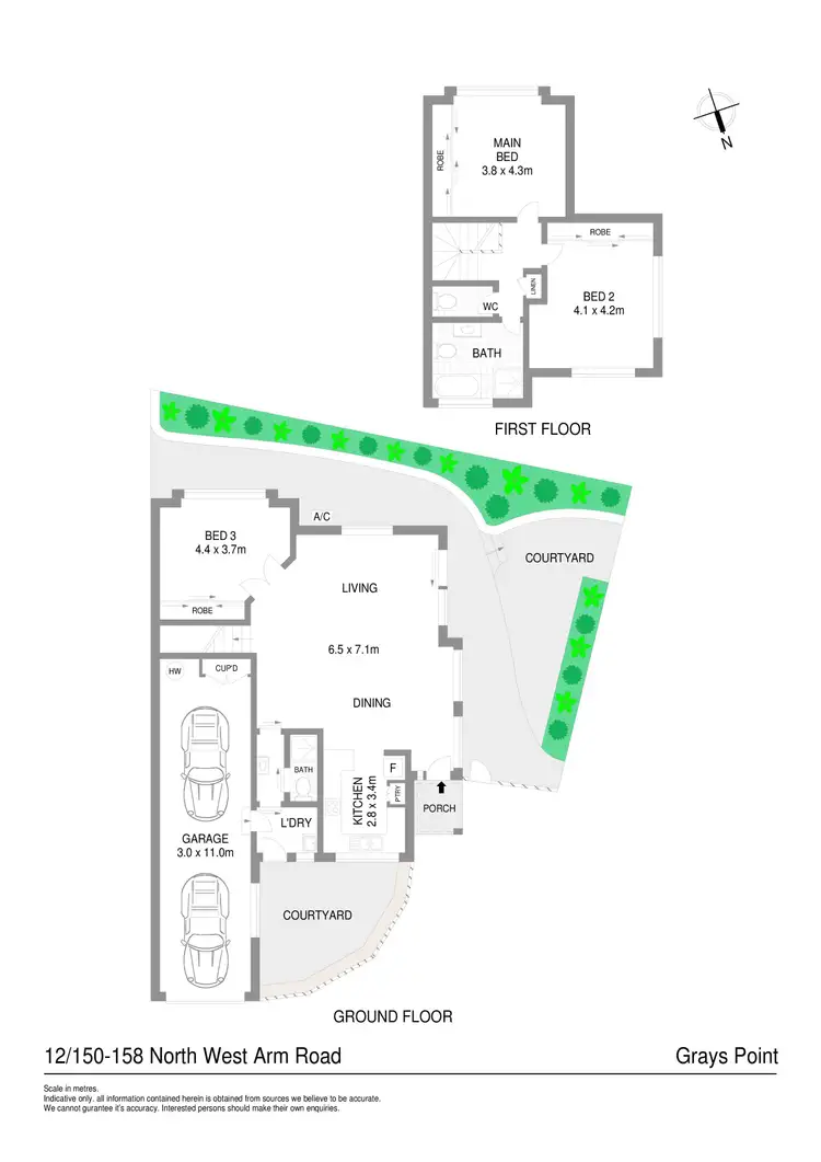 Floorplan of Homely townhouse listing, 12/150-158 North West Arm Road, Grays Point NSW 2232