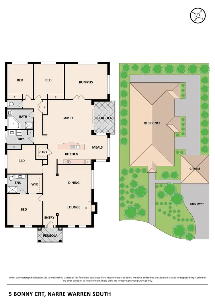 Floorplan of Homely house listing, 5 Bonny Court, Narre Warren South VIC 3805
