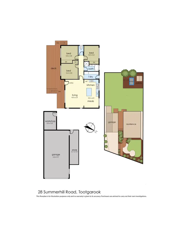 Floorplan of Homely house listing, 28 Summerhill Road, Tootgarook VIC 3941