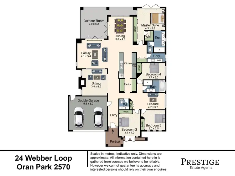 Floorplan of Homely house listing, 24 Webber Loop, Oran Park NSW 2570