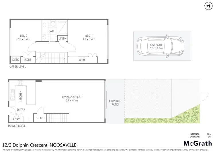 Floorplan of Homely house listing, 12/2 Dolphin Crescent, Noosaville QLD 4566