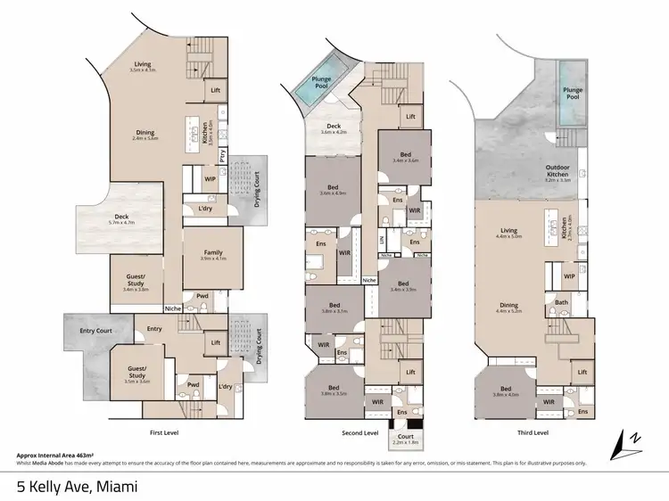 Floorplan of Homely house listing, 5 Kelly Avenue, Miami QLD 4220