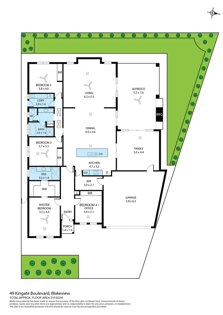 Floorplan of Homely house listing, 49 Kingate Boulevard, Blakeview SA 5114
