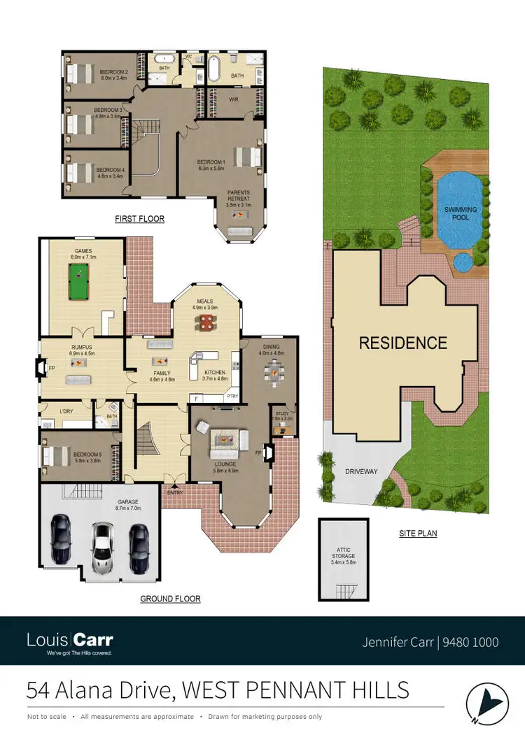 Floorplan of Homely house listing, 54 Alana Drive, West Pennant Hills NSW 2125