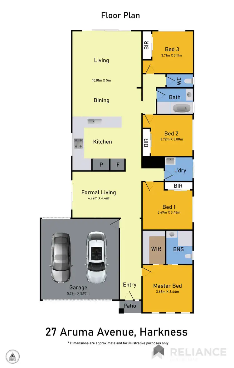 Floorplan of Homely house listing, 27 Aruma Avenue, Harkness VIC 3337