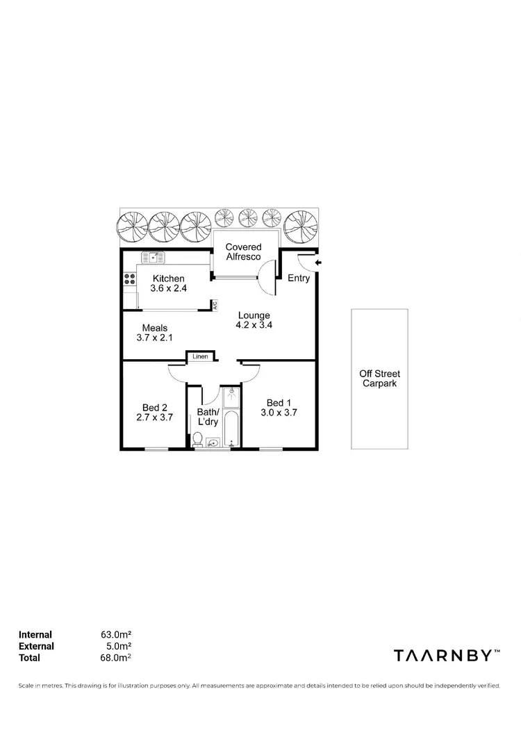 Floorplan of Homely unit listing, 7/53 King William Road, Unley SA 5061