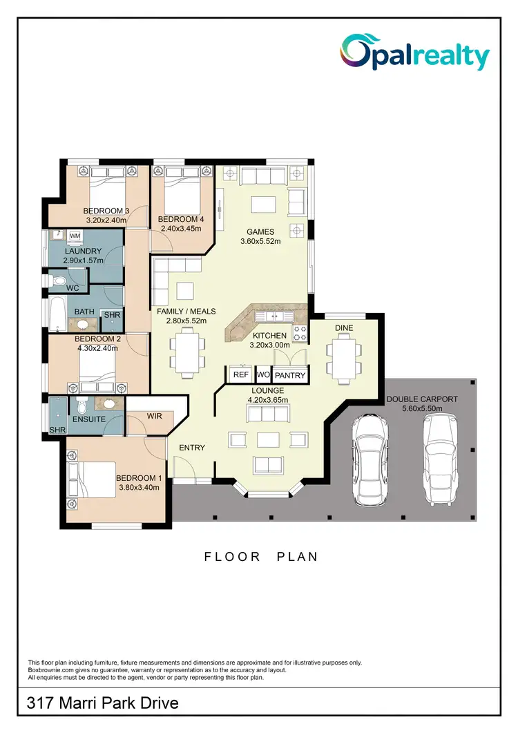 Floorplan of Homely house listing, 317 Marri Park Drive, Casuarina WA 6167
