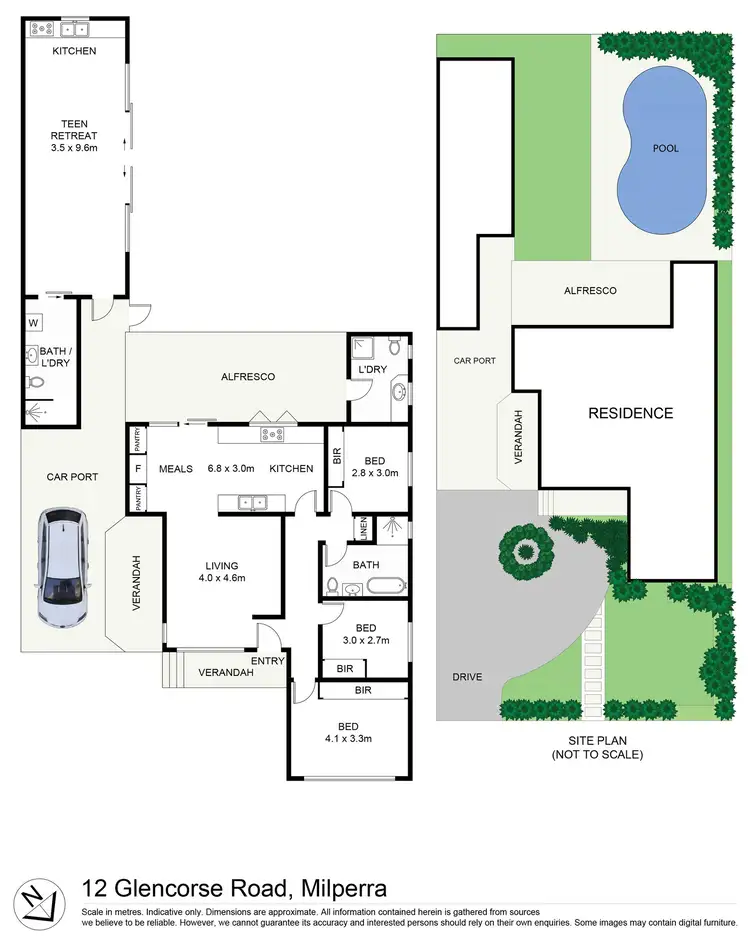 Floorplan of Homely house listing, 12 Glencorse Avenue, Milperra NSW 2214