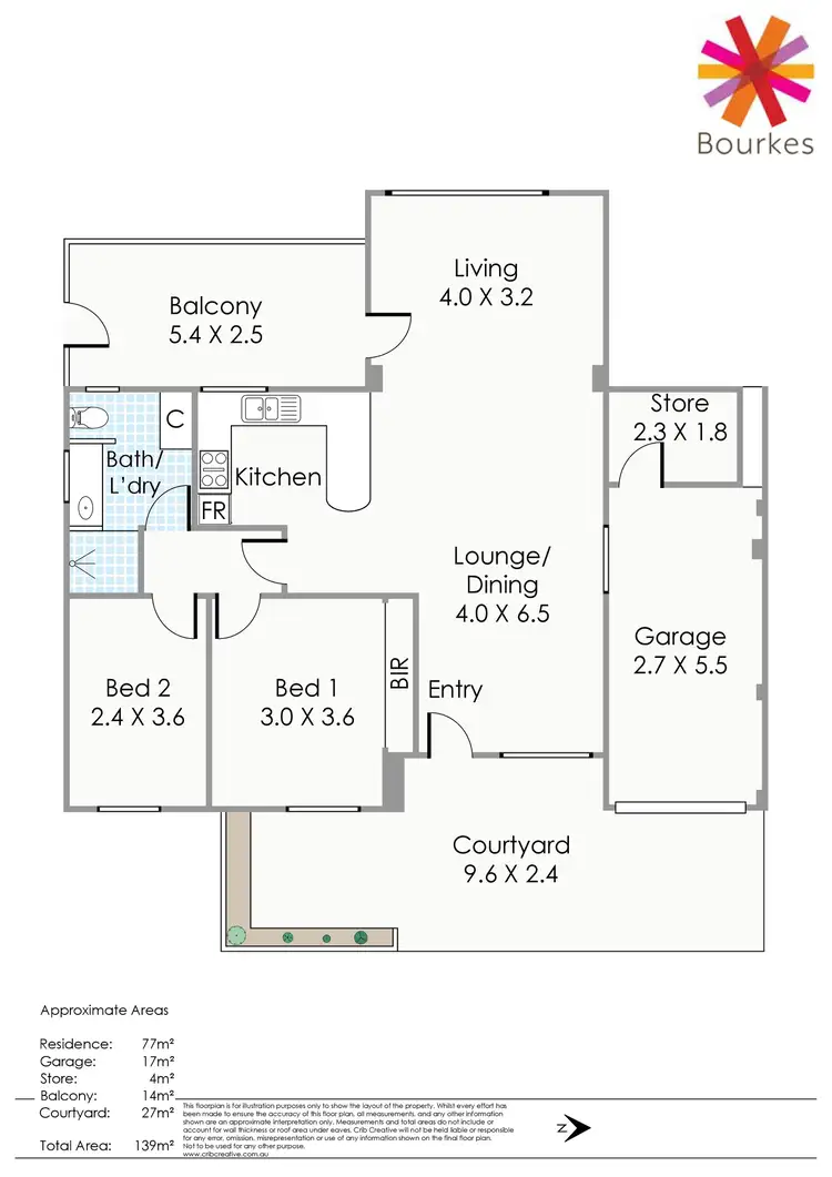 Floorplan of Homely unit listing, 5/191 Coode Street, Como WA 6152