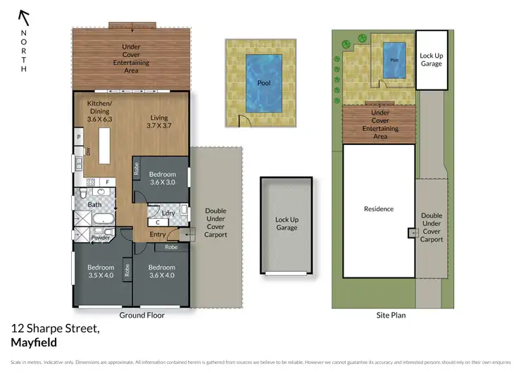 Floorplan of Homely house listing, 12 Sharpe Street, Mayfield NSW 2304
