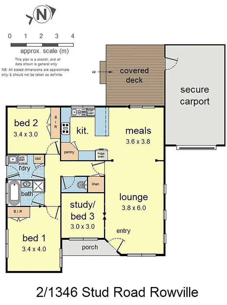 Floorplan of Homely unit listing, 2/1346 Stud Road, Rowville VIC 3178