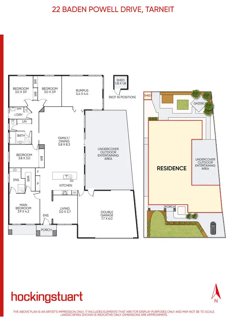 Floorplan of Homely house listing, 22 Baden Powell Drive, Tarneit VIC 3029