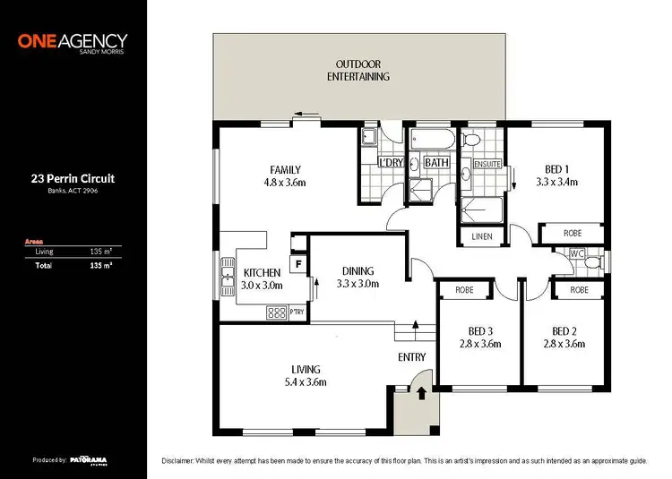 Floorplan of Homely house listing, 23 Perrin Circuit, Banks ACT 2906