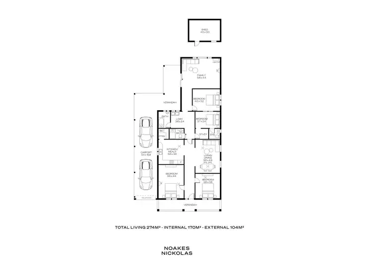 Floorplan of Homely house listing, 38 Ward Street, Pennington SA 5013