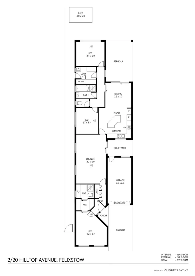 Floorplan of Homely house listing, 2/20 Hilltop Avenue, Felixstow SA 5070