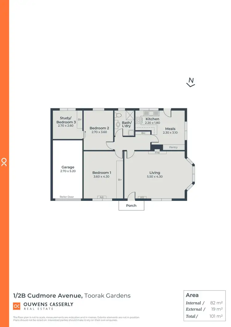 Floorplan of Homely unit listing, 1/2B Cudmore Avenue, Toorak Gardens SA 5065