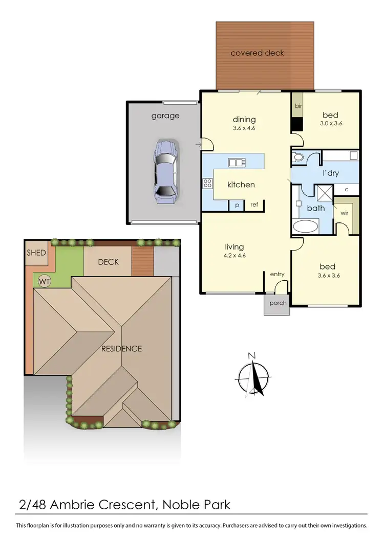 Floorplan of Homely unit listing, 2/48 Ambrie Crescent, Noble Park VIC 3174