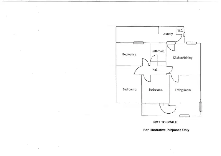 Floorplan of Homely semi-detached listing, 44 George Avenue, Whyalla Norrie SA 5608