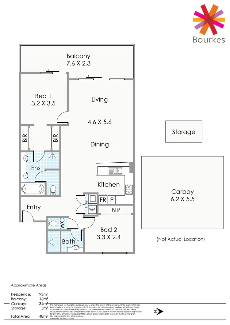 Floorplan of Homely apartment listing, 22/1 Preston Street, Como WA 6152