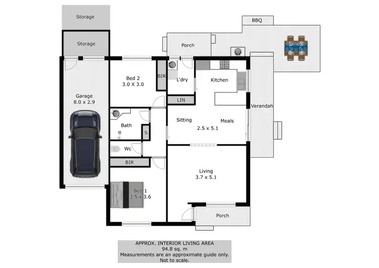Floorplan of Homely unit listing, 4/2 Karalla Court, Wodonga VIC 3690