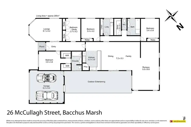 Floorplan of Homely house listing, 26 McCullagh Street, Bacchus Marsh VIC 3340