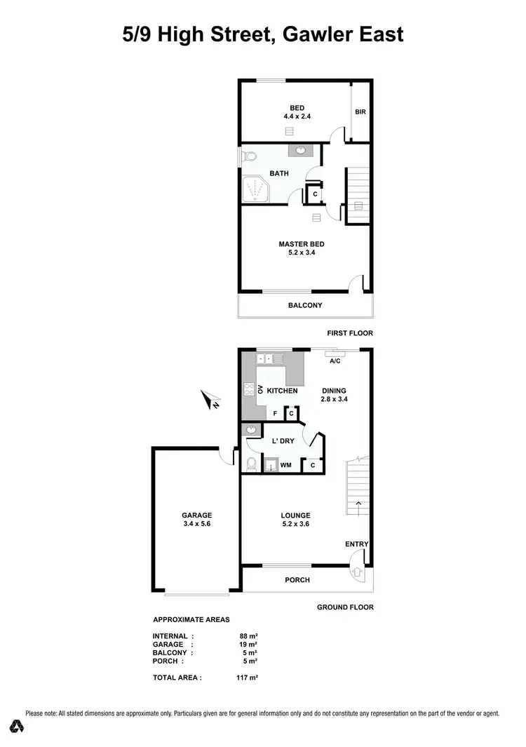 Floorplan of Homely unit listing, 5/9 High Street, Gawler East SA 5118
