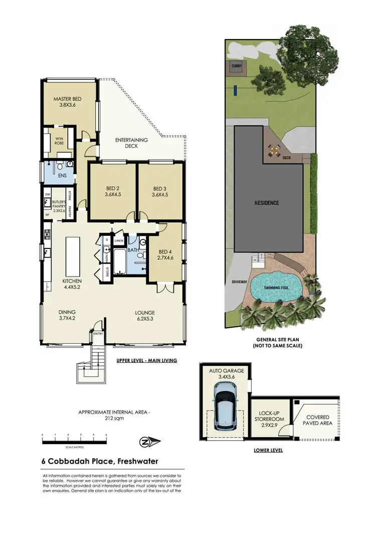 Floorplan of Homely house listing, 6 Cobbadah Place, Freshwater NSW 2096
